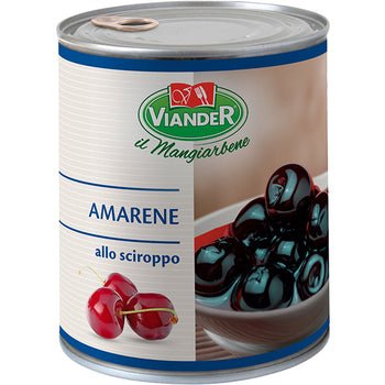 Sours black cherries in thick syrup 1kg