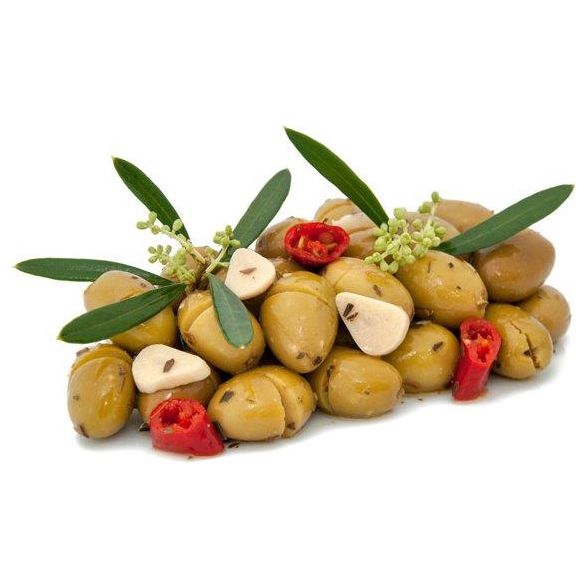 Green Olives %Schiacciatelle% 1.5 Kg Via.