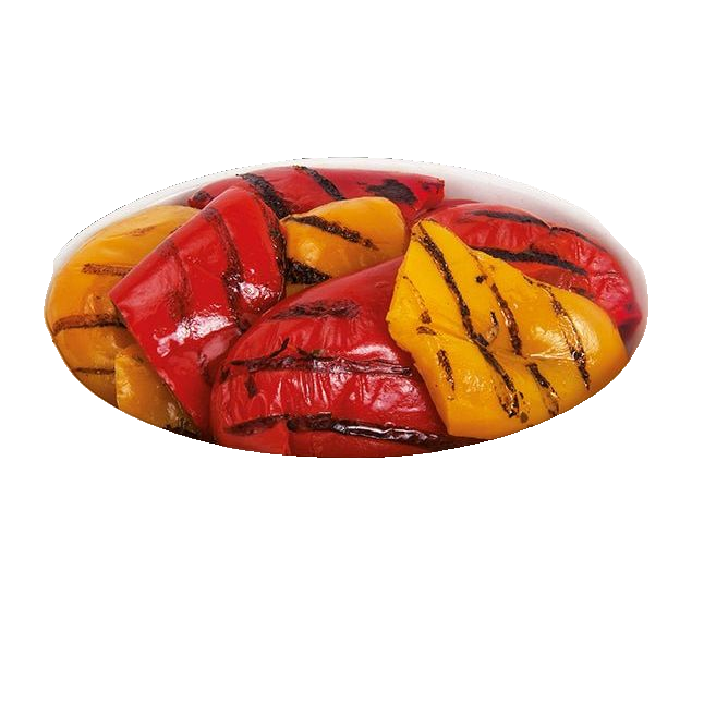 Grilled Peppers Squared in Oil1 Kg