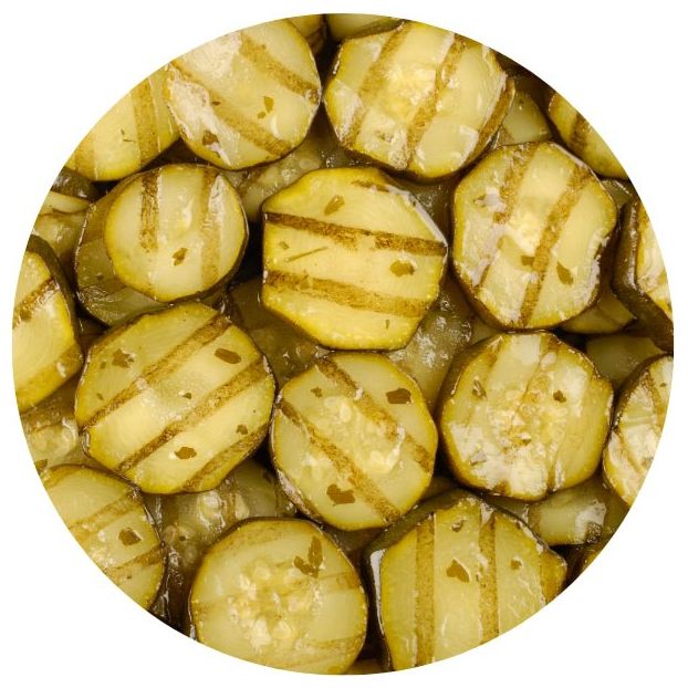 Grilled Round Sliced Zucchini 1kg Bag