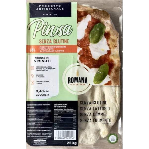 GLUTEN FREE Prebaked Pinsa Dough 1 Pc 250g Frozen DI MARCO -RETAIL PKT-