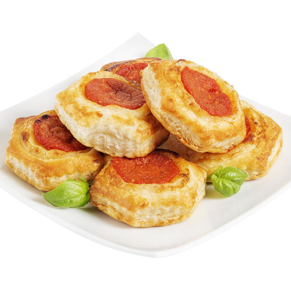 Small flaky pastry pizzas 500g (FROZEN)